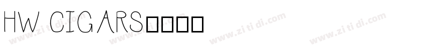 HW CIGARS字体转换